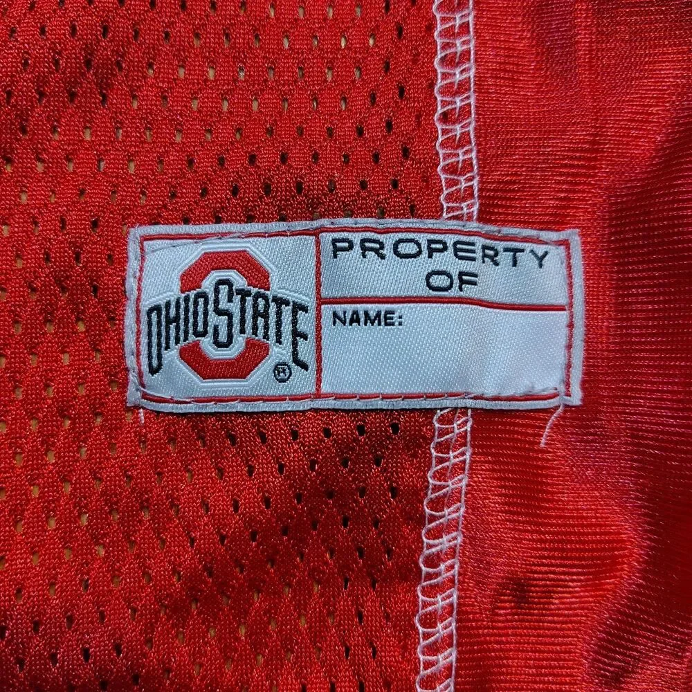 Pets First NCAA Ohio State Buckeyes Red Mesh Pet Jersey Size XL/T485